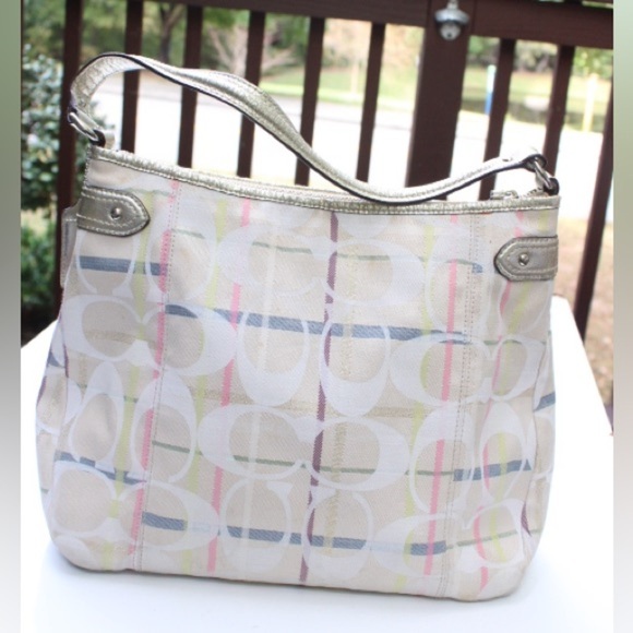 Coach signature logo shoulder bag - Picture 2 of 16